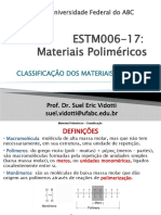 ESTM006-17: Materiais Poliméricos: Universidade Federal Do ABC