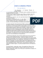 Comentario A La Epístola A Filemón: Por Juan Calvino