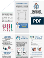 Folleto Higiene Postural