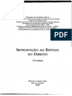 Ntrodução Ao Studo Do Ireito 11a Edição: Rlando de Lmeida Ecco