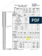 Well: B-166 18-5/8" Casing Cementing Design