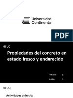 Propiedades Del Concreto Fresco y Endurecido