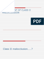 Management of Class Ii Malocclusion