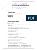 Iami Engineering Knowledge Syllabus