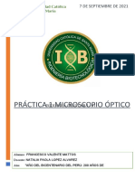 Práctica 1 Microscopio Óptico: Biologia Celular I - 01