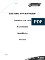 Esquema de Calificación: Noviembre de 2019 Matemáticas Nivel Medio Prueba 1