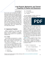 3 Introduction To The Physical, Mechanical, and Thermal Properties of Plastics and Elastomers