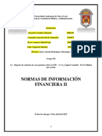 Ev. 3 Reporte de Solución de Caso Práctico Sobre La NIF