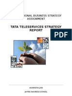 Tata Teleservices Strategy: International Business Strategy Assignment