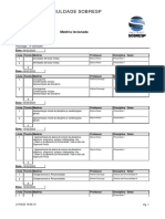 Faculdade Sobresp: Matéria Lecionada