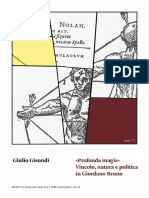 (Saggi 3) Giulio Gisondi - Profonda Magia - Vincolo, Natura e Politica in Giordano Bruno-Istituto Italiano Per Gli Studi Filosofici Press (2020)