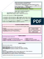 Verbos - 8° Ano - Walter - Revisão