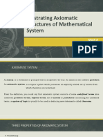 Illustrating Axiomatic Structures of Mathematical System: Math 8 Recap