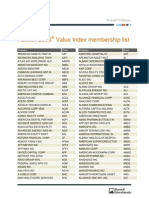 Russell 2000 Value Membership List