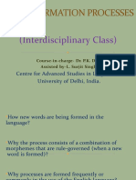 (Interdisciplinary Class) : Centre For Advanced Studies in Linguistics, University of Delhi, India