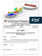 Sri Chaitanya IIT Academy., India.: 2015 - PAPER-II