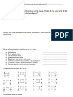 Exercícios de Matematica Fraçao 5 Ano