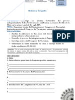 Historia y Geografía Nombre y Apellido:: Argentina (Junta de Buenos Aires y Congreso de Tucumán)