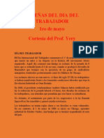 Reseñas Del Dia Del Trabajador 1ro de Mayo Cortesía Del Prof. Yery