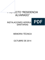 Memoria Técnica Residencia Alvarado