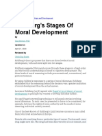 For Kohlberg's Theory of Moral Development