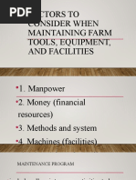 Factors To Consider When Maintaining Farm Tools