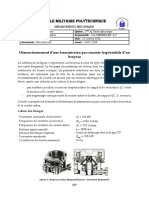 École Militaire Polytechnique: Dimensionnement D'une Transmission Par Courroie Trapézoïdale D'un Broyeur