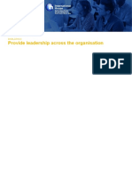 Provide Leadership Across The Organisation: BSBLDR602