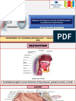 Diagnosis and Treatment of Acute Tonsillopharyngitis A Guideline For Clinical Practice