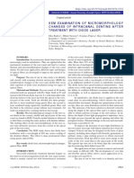 Sem Examination of Micromorphology Changes of Intracanal Dentine After Treatment With Diode Laser