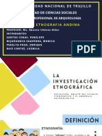 La Investigación Etnográfica