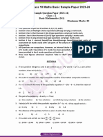 CBSE Class 10 Maths 13 Apr Basic Sample Paper 2023 24