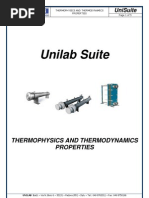 Unilab Suite - Thermophysic and Thermodinamics Properties