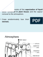 EVAPOTRANSPIRATION