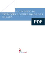 Regulamento Interno de Licitações e Contratos - Atual