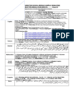 Annual Exam Syllabus Class VII