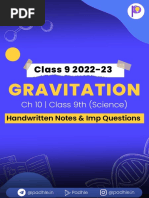 Gravitation - Padhle 9th Science Notes