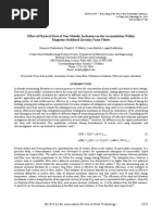 Effect of Physical State of Non-Metallic Inclusions On The Accumulation Within Magnesia-Stabilized Zirconia Foam Filters