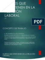 Sujetos Que Intervienen en La Relación Laboral