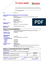 Safety Sheet Castrol 20W50 PDF