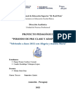 Informe de Pre Clase y Adaptación PDF