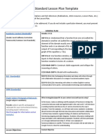 APU Standard Lesson Plan Template: Academic Content Standard (S