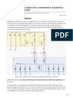 How To Make Calculation For A Distribution Substation 1004 KV 21600 kVA