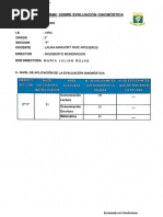 Informe de Evaluacion Diagnostica