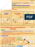 Particle: Curvilinear Motion