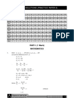 Answ Er Key: Hints & Solutions (Practice Paper-3)