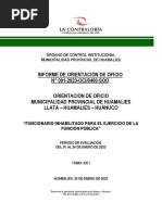 IOO N.° 001-2023 Por Inhabilitación para Ejercer El Cargo Público Rvdo JH (F) (F) (F) (F)