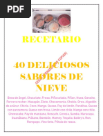 Recetario 40 Sabores de Nieve - 220809 - 201054 PDF