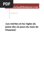 Les Merites Et Les Regles Du Jeune Des Six Jours Du Mois de Chawwal PDF