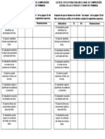 Lista de Cotejo